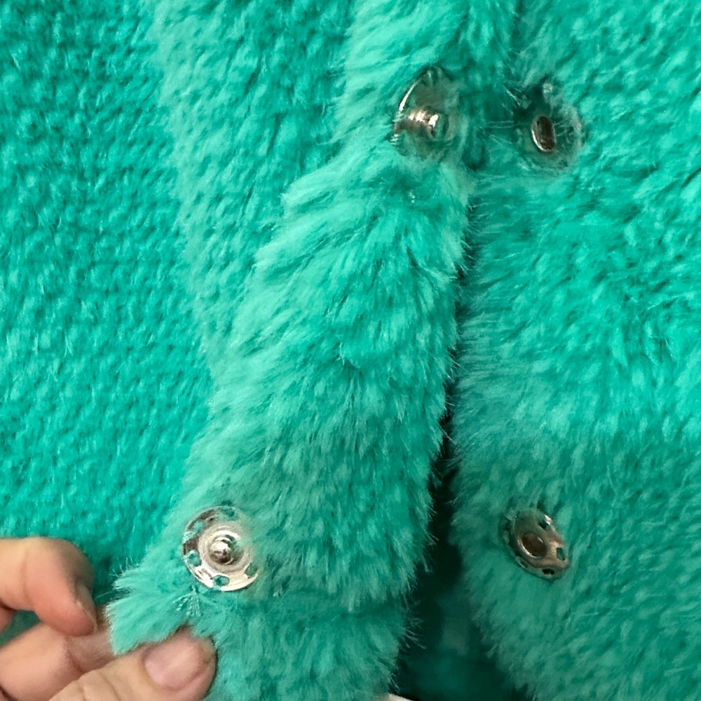 Chic Teal Teddy Jacket - image 5